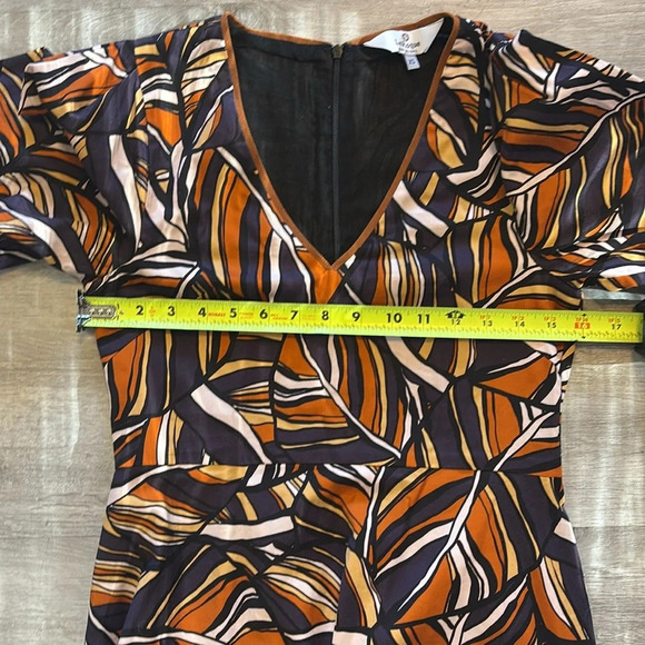 Laroque Davis Dress Copper Leaf Sz XS - Picture 11 of 12